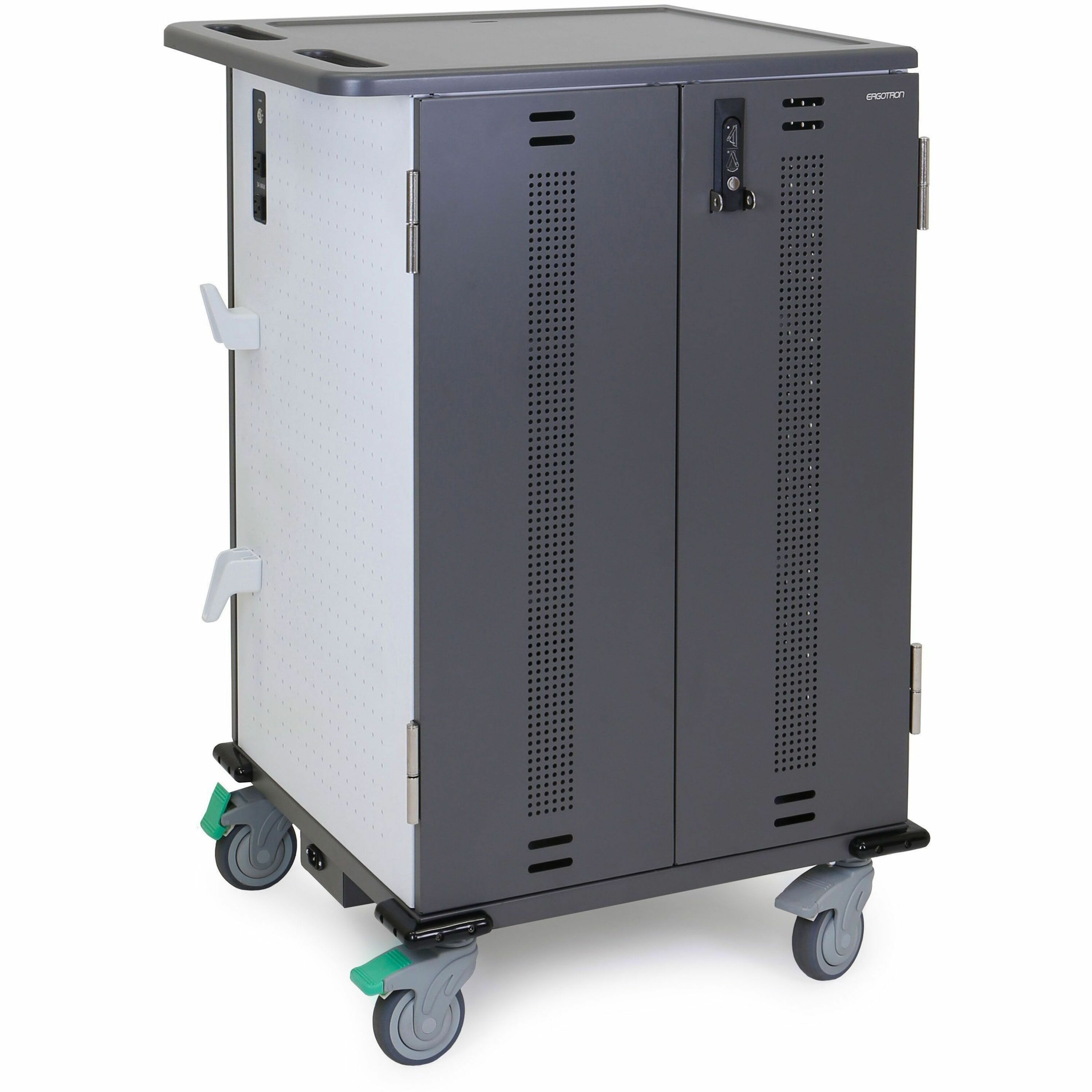 Ergotron YES30 Adjusta Charging Cart, Pre-wired with Thirty 65W USB-C Adapters