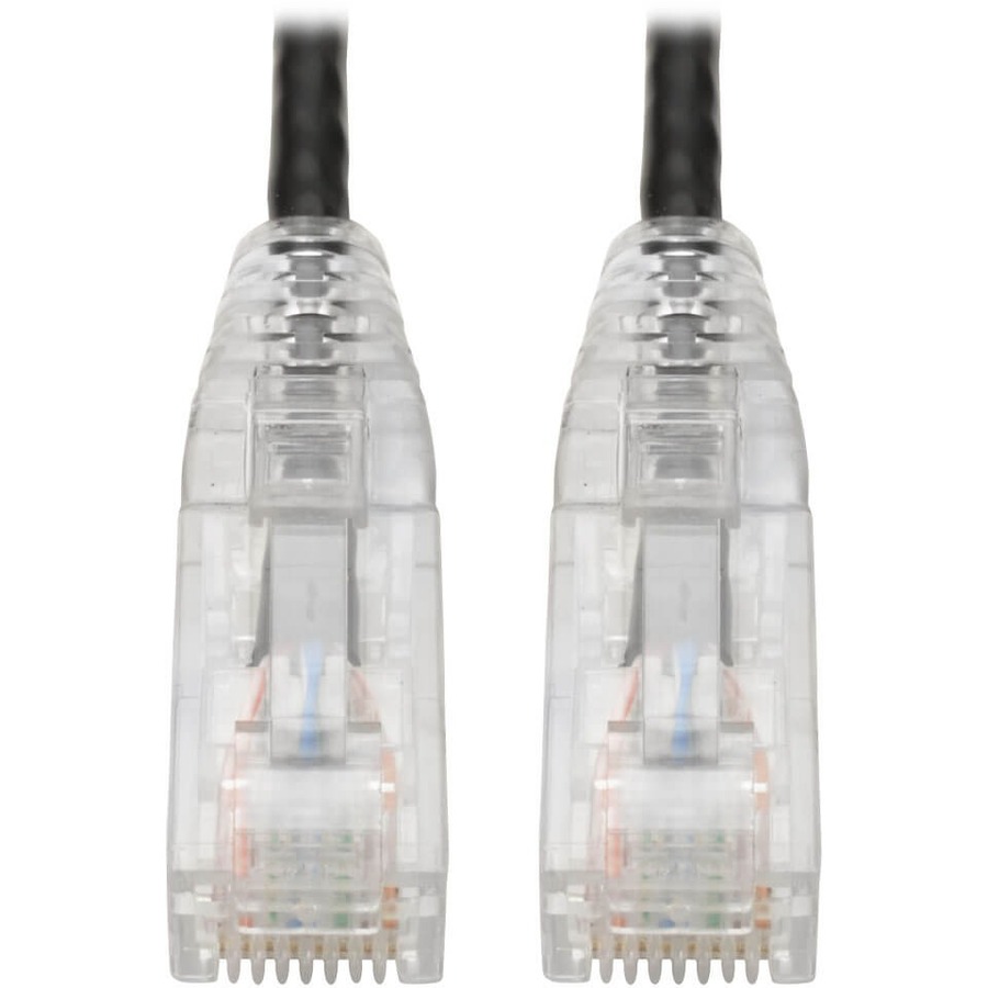 Tripp Lite by Eaton Cat6 Gigabit Snagless Slim UTP Ethernet Cable (RJ45 M/M) PoE Black 1 ft. (0.31 m)