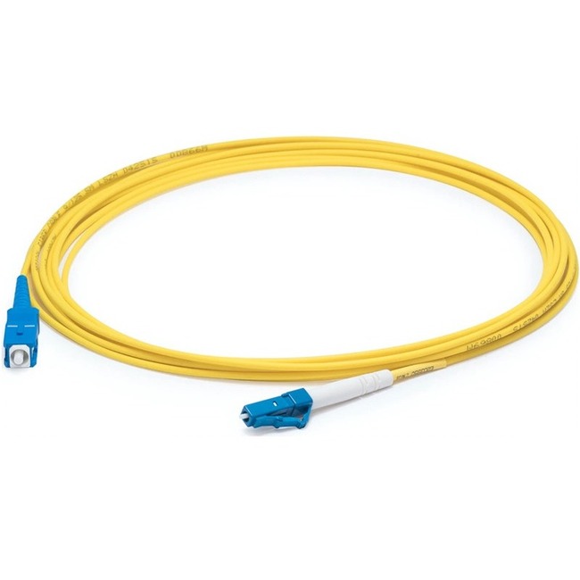 AddOn 38m SC to LC Yellow OS2 Simplex LSZH SMF Fiber Patch Cable