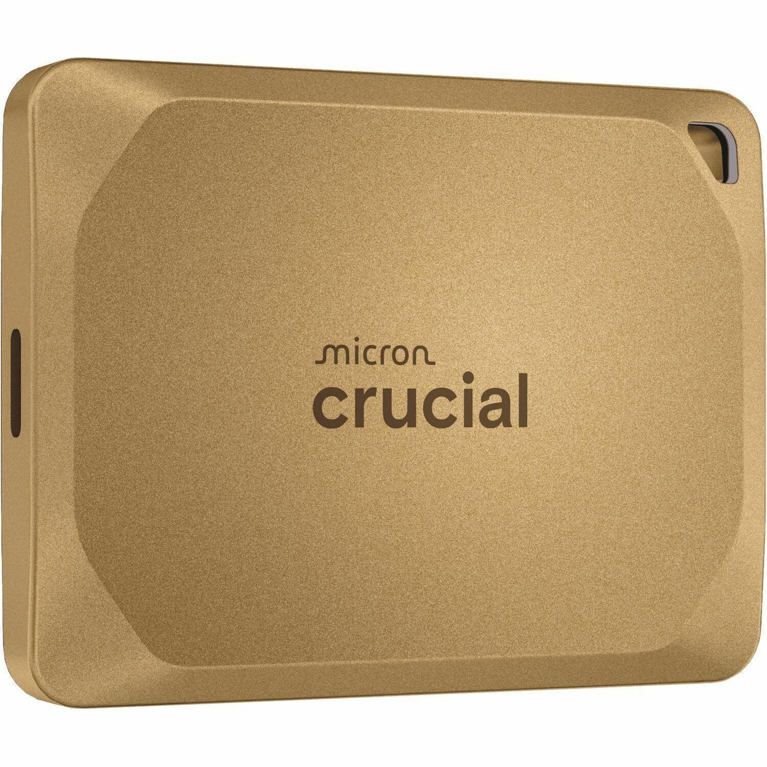 Crucial X10 Pro 2 TB Portable Solid State Drive - External - Gold