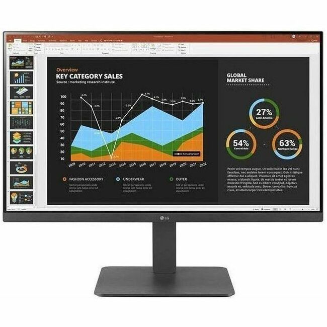 LG 27BR650B-C 27" Class Full HD LCD Monitor - 16:9 - Textured Black