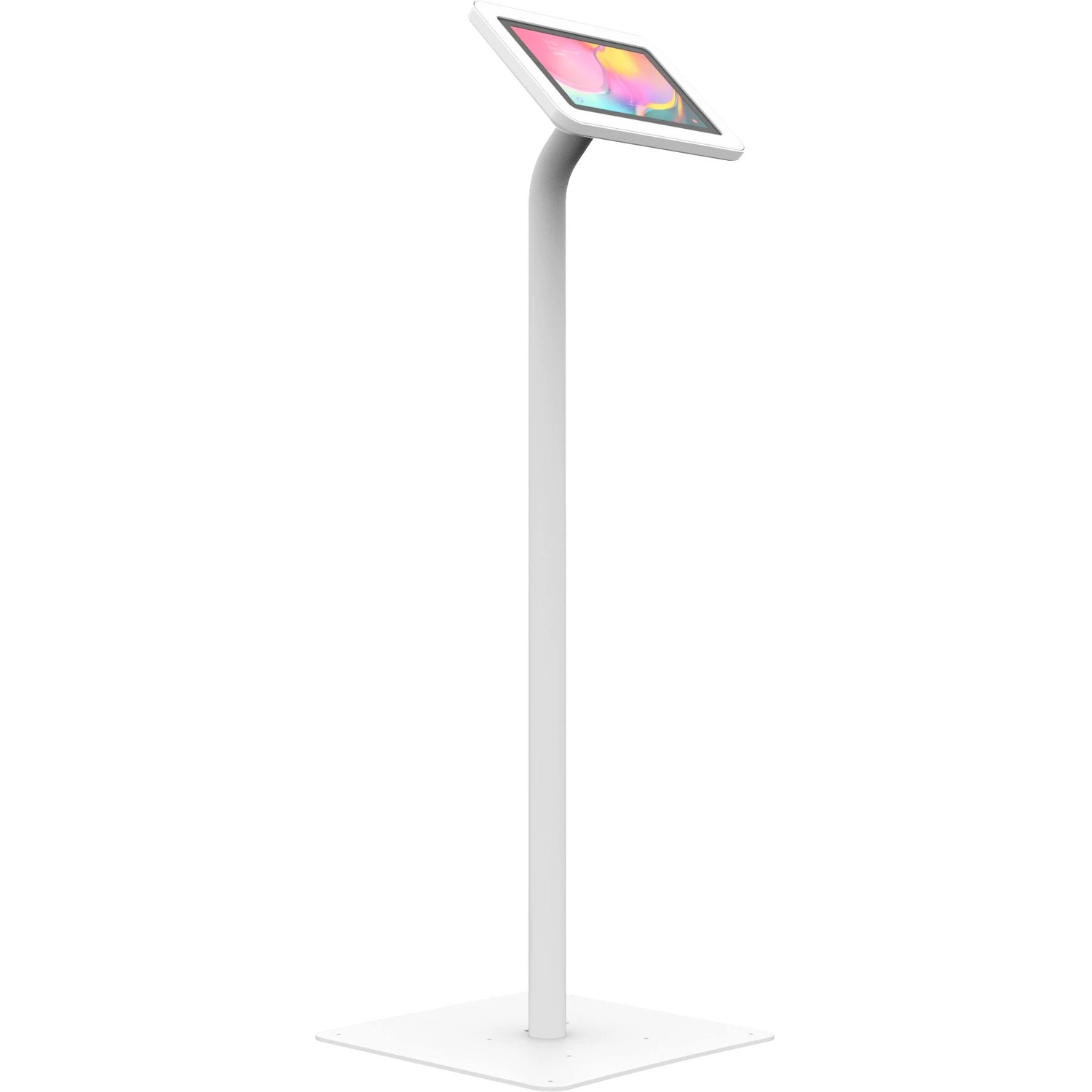 The Joy Factory Elevate II Floor Stand Kiosk for Galaxy Tab A 10.1 (2019) (White)