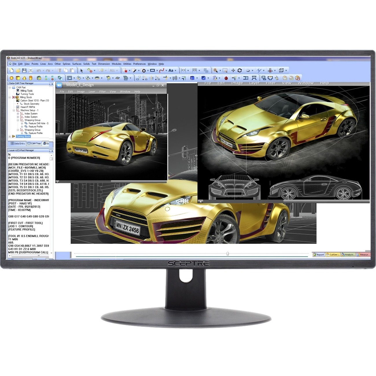 Sceptre Business Pro E275W-19203R 27" Class Full HD LCD Monitor - 16:9 - Silver