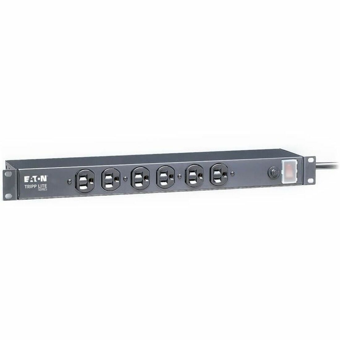 Tripp Lite by Eaton 1U Rack-Mount Network Server Power Strip 120V 15A 6-Outlet (Front-Facing) 15 ft. (4.57 m) Cord