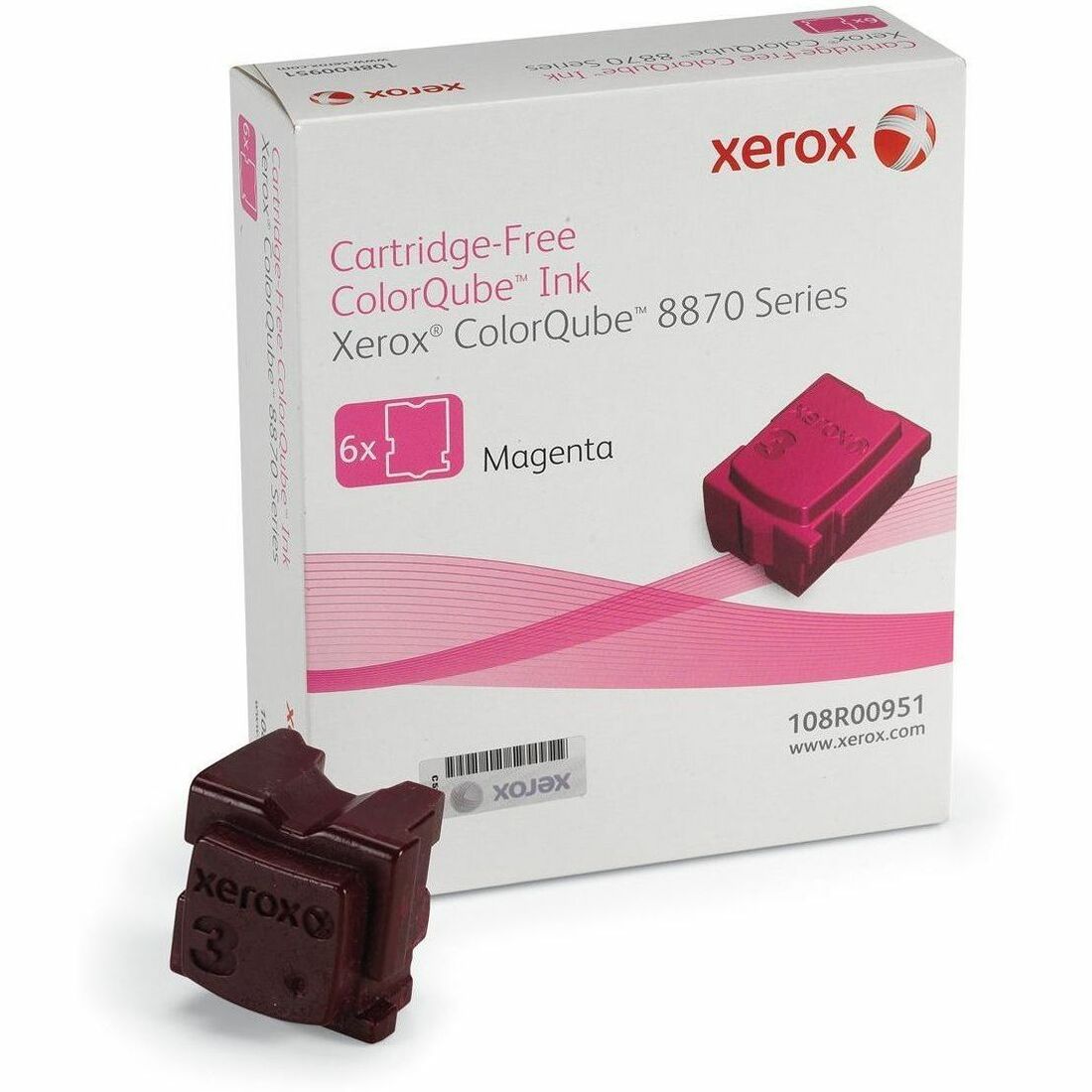 Xerox Genuine ColorQube™ 8870/8880 Magenta Solid Ink (17300 Pages) - 108R00951