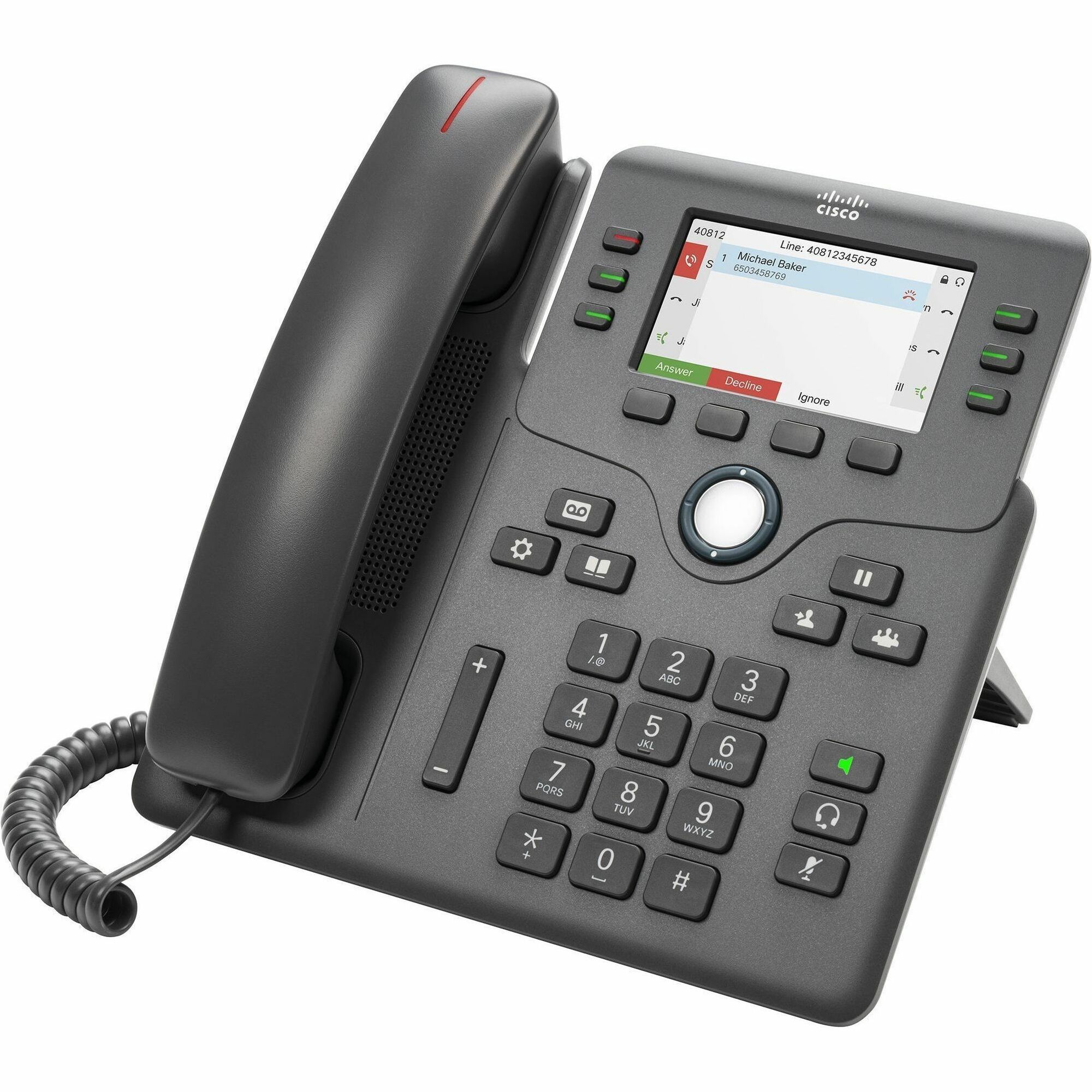 Cisco 6871 IP Phone - Refurbished - Corded - Corded - 3 Multiple Conferencing - Wall Mountable
