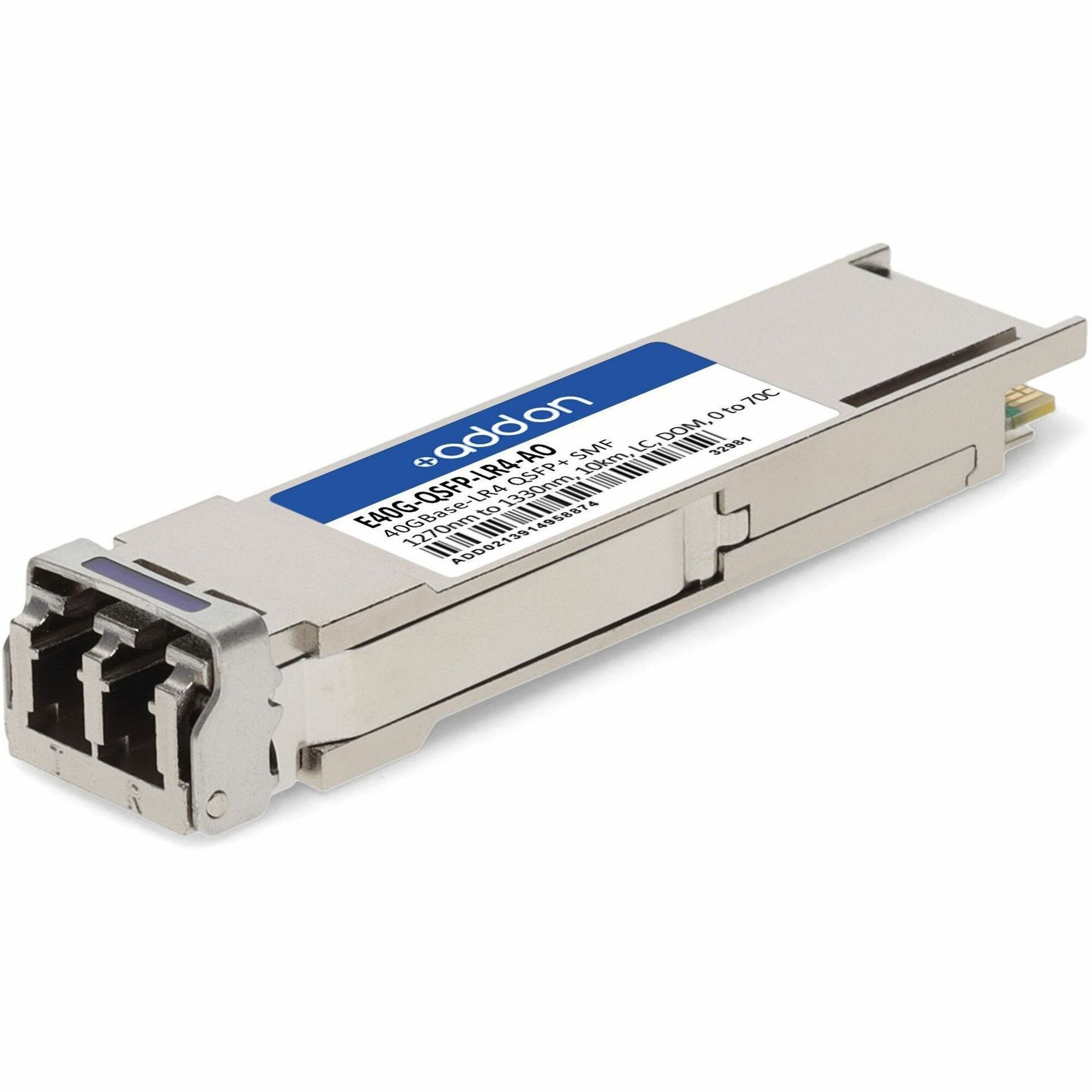 AddOn Ruckus Wireless&reg; E40G-QSFP-LR4 Compatible TAA 40GBase-LR4 QSFP+ Transceiver (SMF, 1270nm to 1330nm, 10km, LC, DOM)