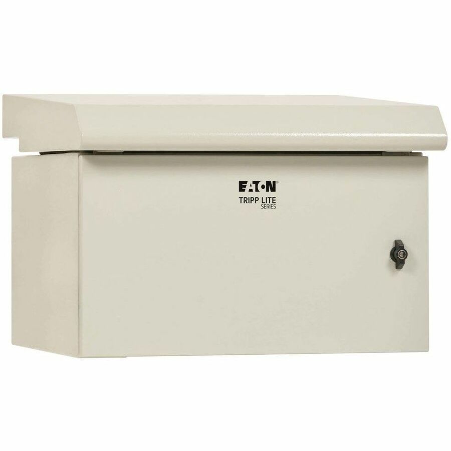 Tripp Lite by Eaton SmartRack Industrial Enclosure with Lock - NEMA 3R, Wall Mount, Metal Construction, Internal Fans, 20.5 in. Depth, 6U, Gray