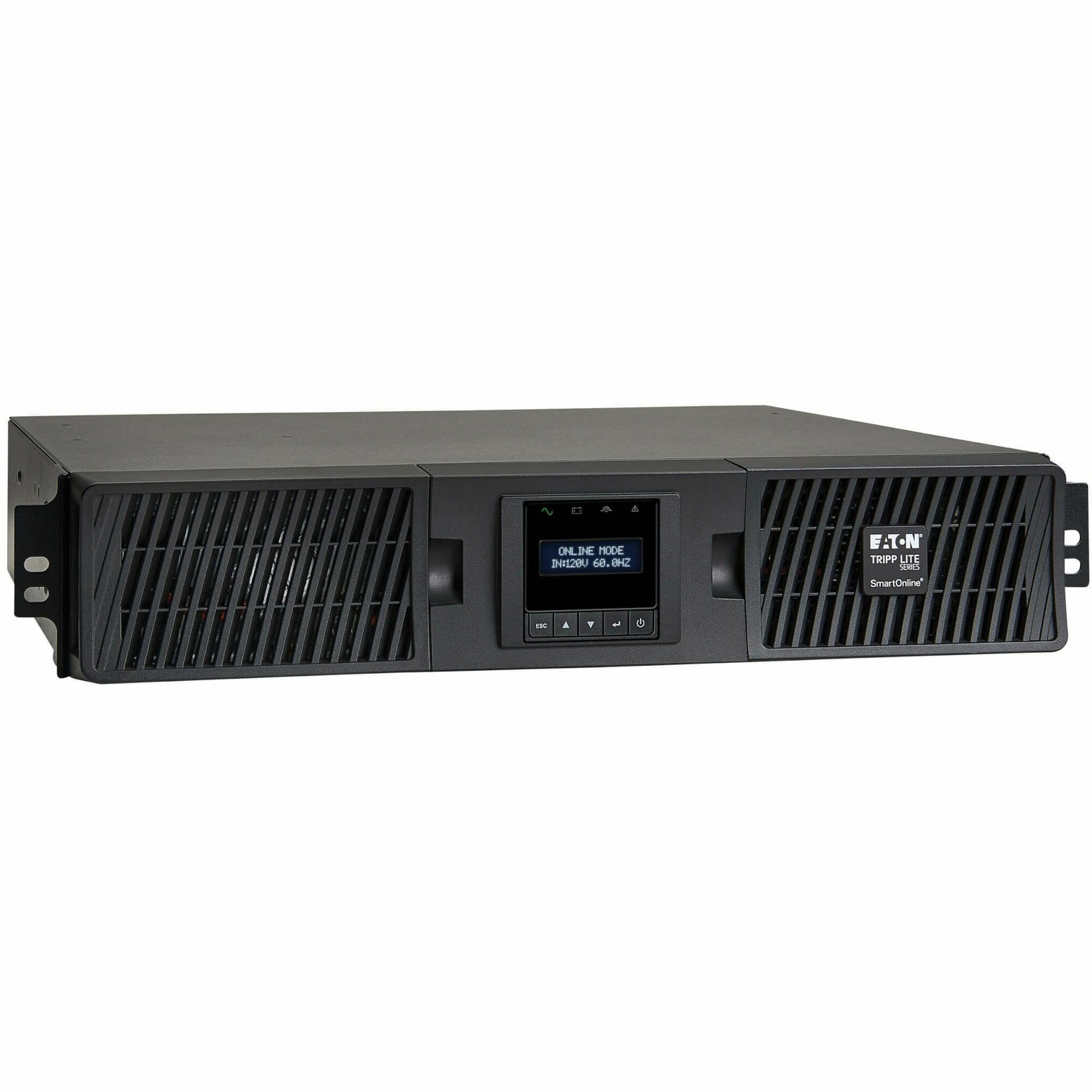 Tripp Lite by Eaton series SmartOnline 3000VA 2700W 120V Double-Conversion UPS - 7 Outlets, Extended Run, Network Card Option, LCD, USB, DB9, 2U Rack/Tower Battery Backup