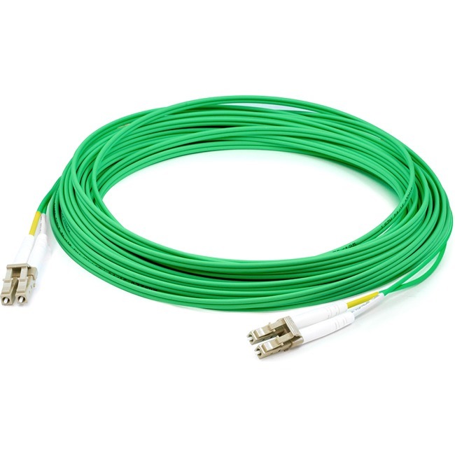 AddOn 4m LC to LC Green OM4 Duplex OFNR (Riser-Rated) Fiber Patch Cable