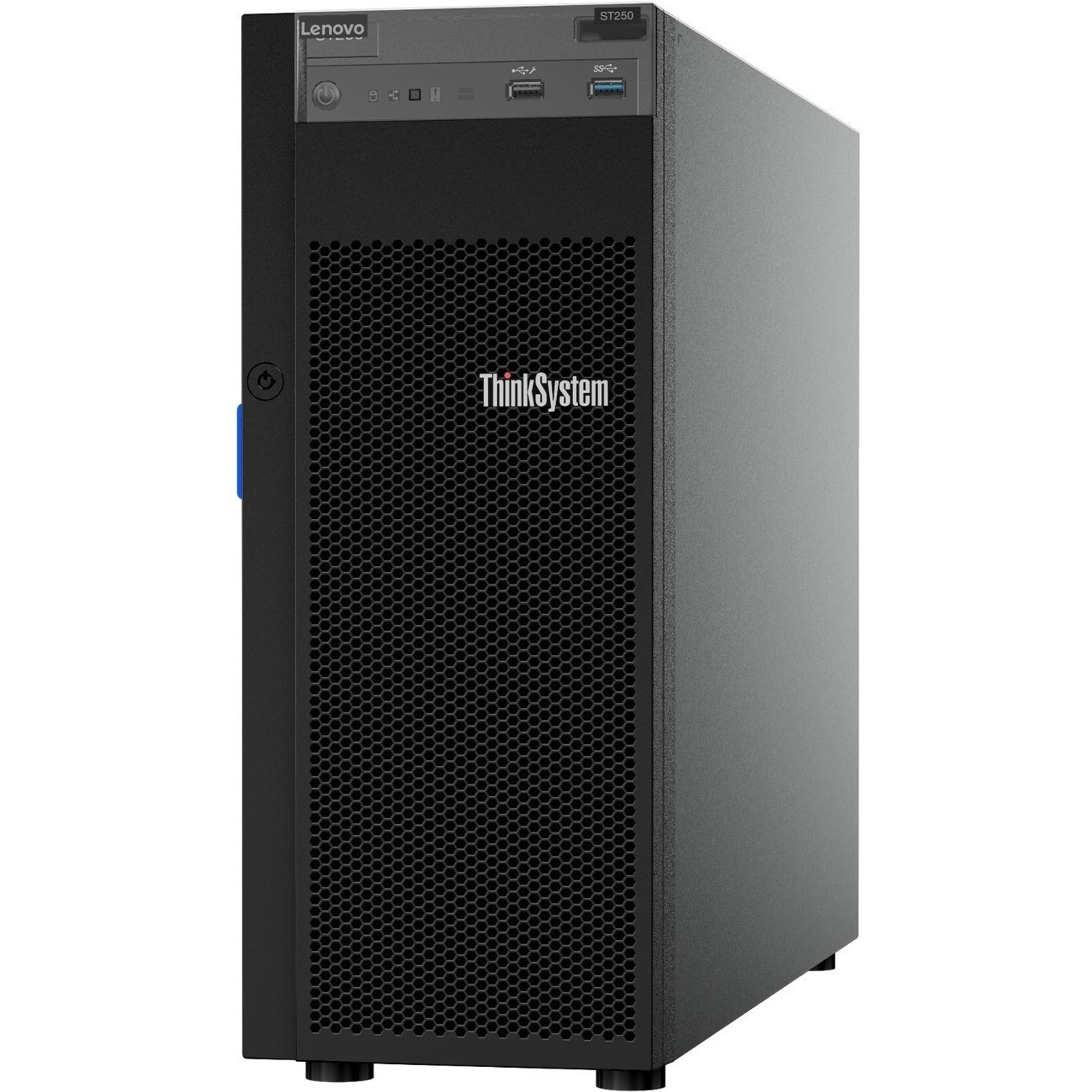 Lenovo ThinkSystem ST250 7Y46A00ENA 4U Tower Server - 1 Xeon E-2126G 3.30 GHz - 8 GB RAM - Serial ATA/600 Controller