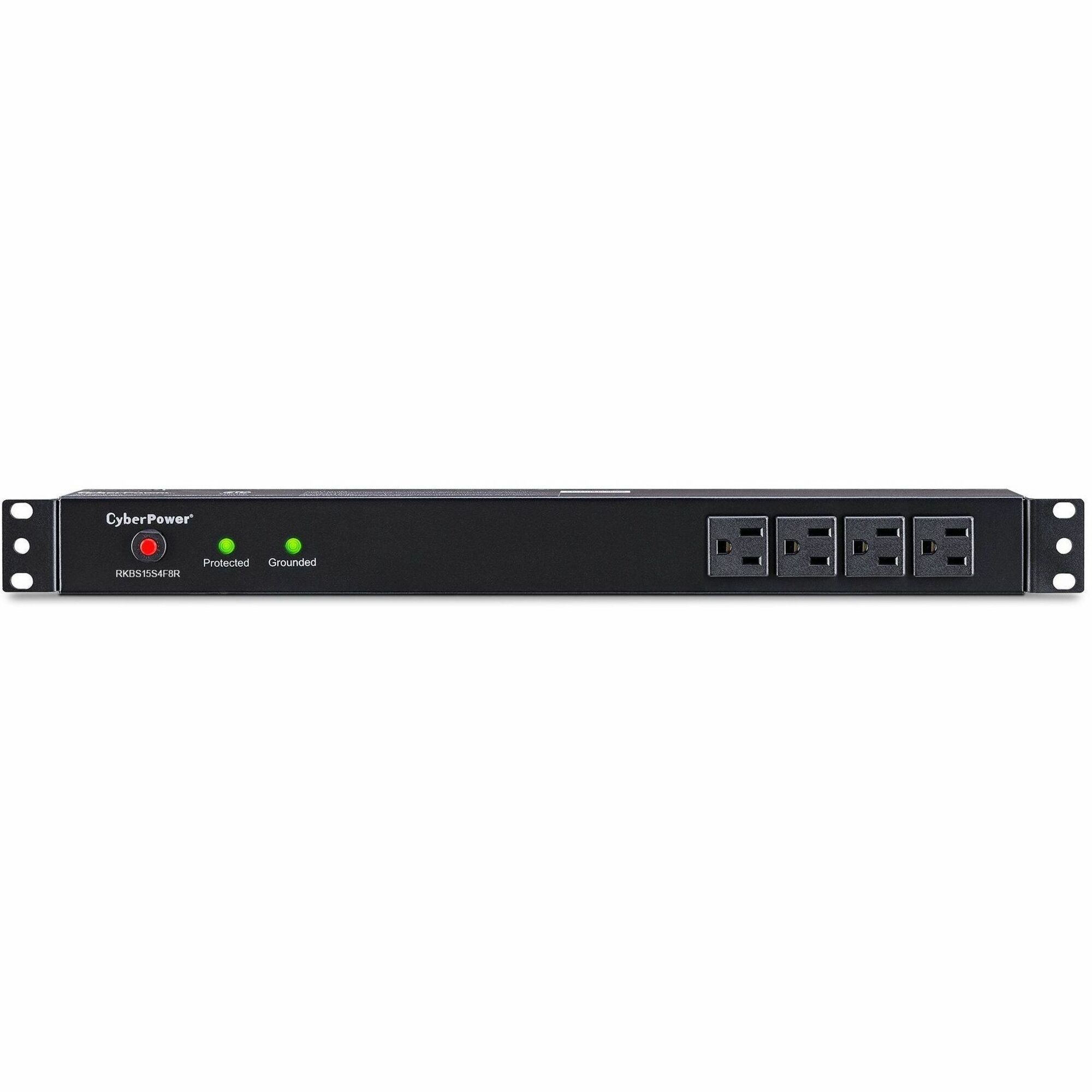 CyberPower RKBS15S4F8R Rackbar 12 - Outlet Surge Protector with 3600 J Surge Suppression