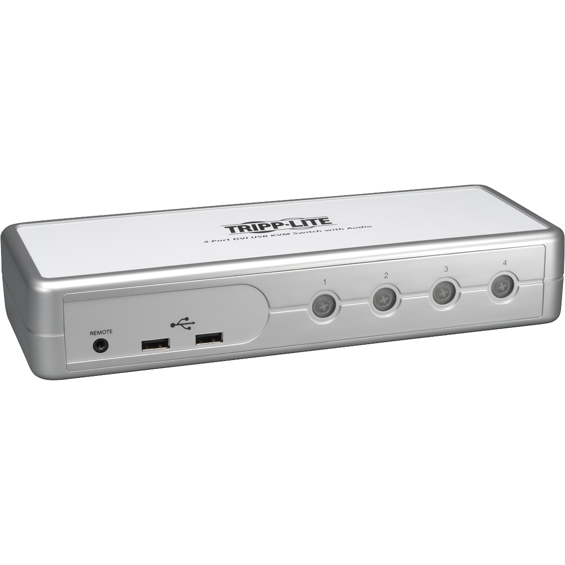 Eaton Tripp Lite Series 4-Port DVI/USB KVM Switch with Audio and Cables