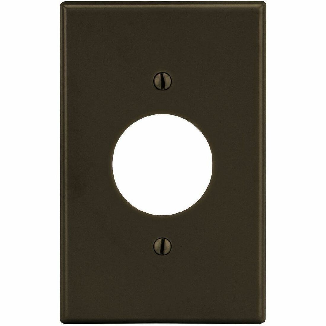 Bryant Wallplate, 1-Gang, 1.40" Opening, Brown