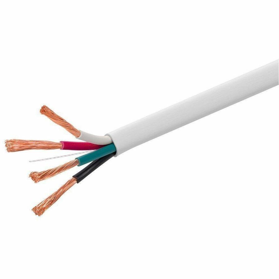 Monoprice Speaker Wire, CL3 Rated, 4-Conductor, 12AWG, 250ft, White
