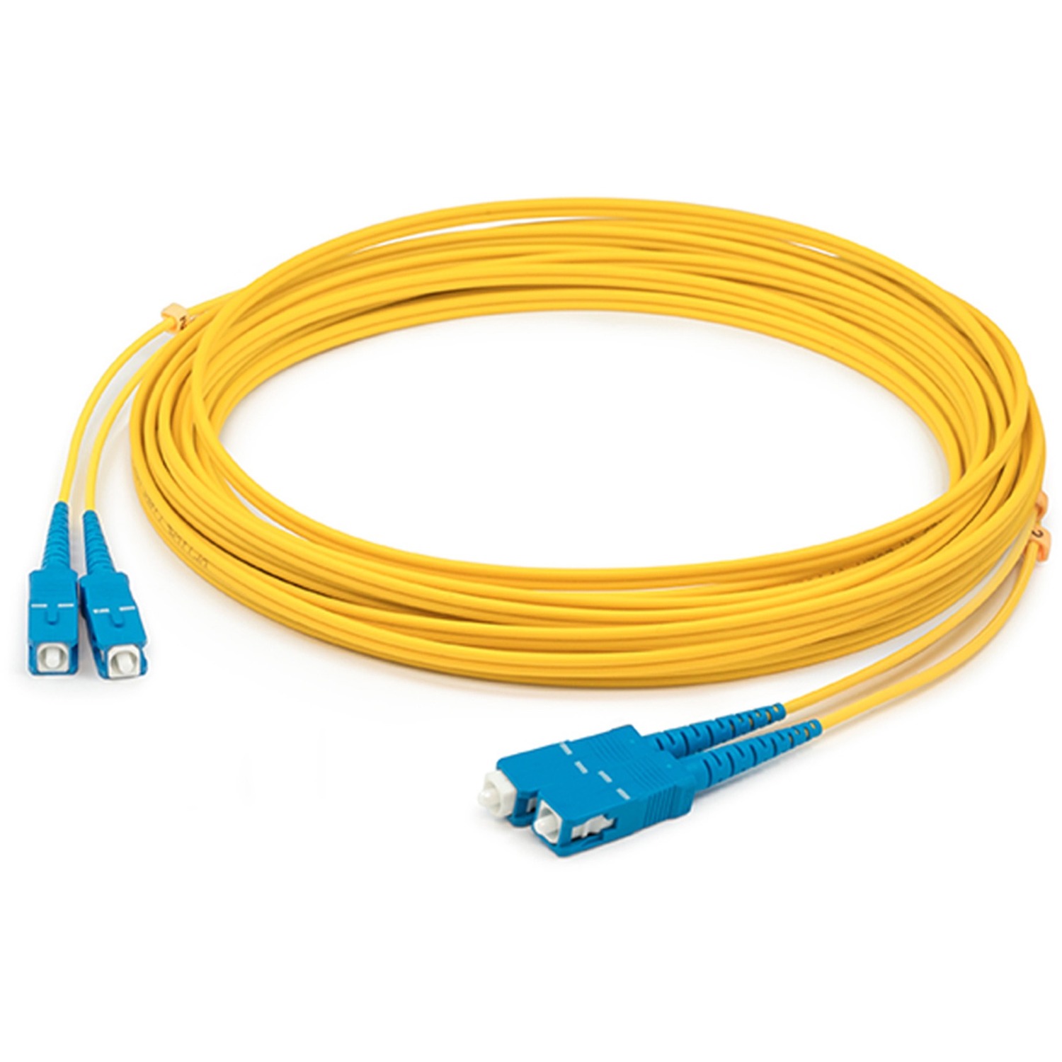 AddOn 31m SC to SC Yellow OS2 Duplex OFNP (Plenum-Rated) SMF Fiber Patch Cable