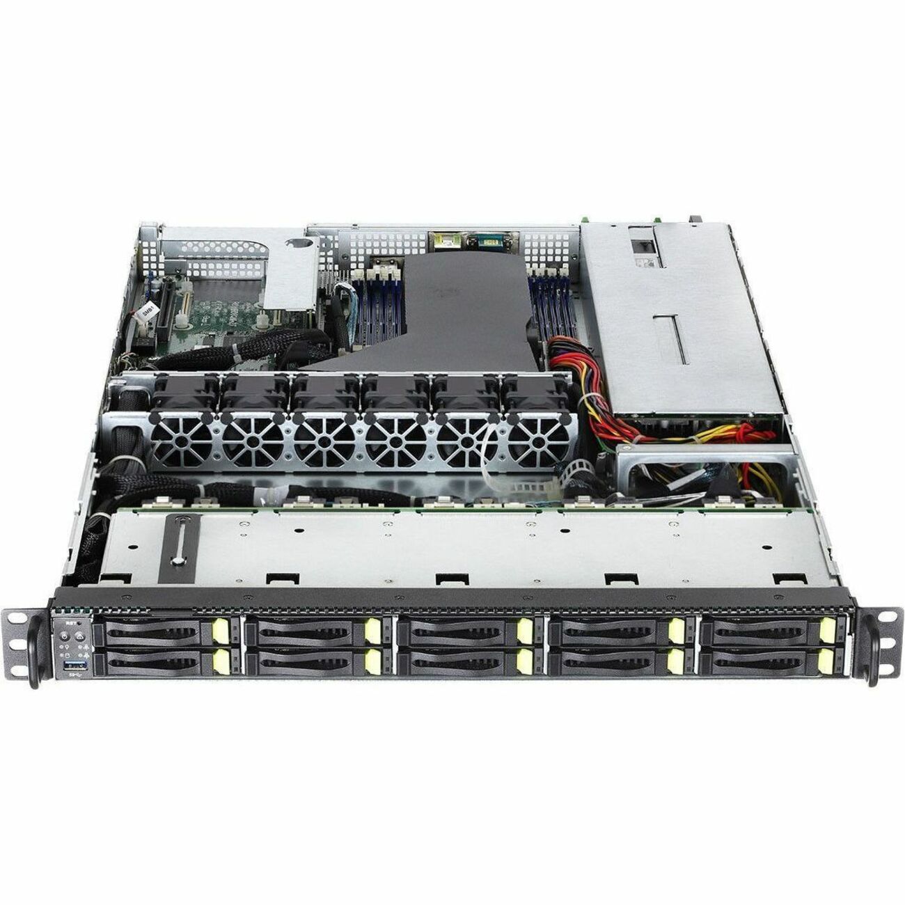 ASRock Rack 1U10E-ROME/2T Barebone System - 1U Rack-mountable - Socket LGA-4094 - 1 x Processor Support - 0