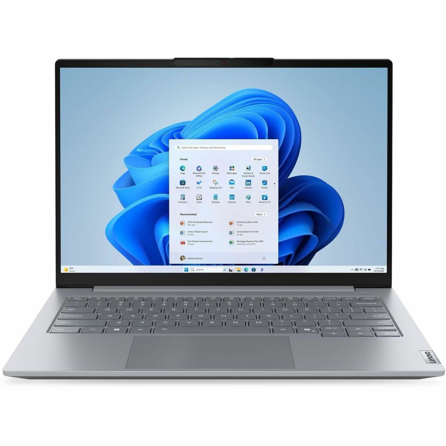 Lenovo ThinkBook 14 G9 IRL 21UY00G1US 14" Notebook - WUXGA - Intel Core 5 210H - 8 GB - 256 GB SSD - English Keyboard - Arctic Gray
