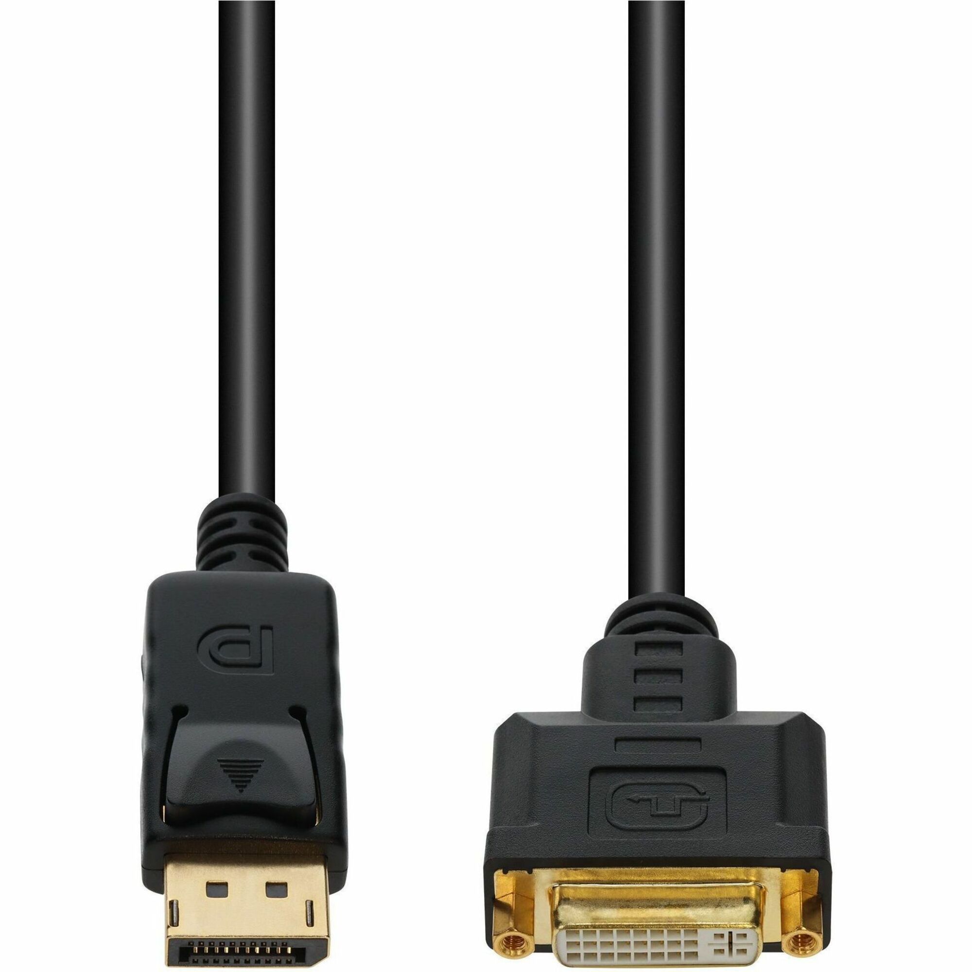 AddOn 8in DisplayPort (Male) to DVI-I Dual Link-29 pin (Female) Black Active Adapter, 1080P 60Hz