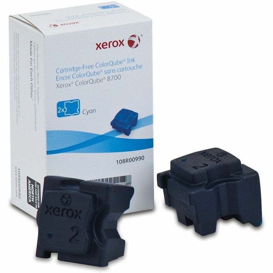 Xerox Genuine ColorQube™ 8700 Cyan Solid Ink (4200 Pages) - 108R00990
