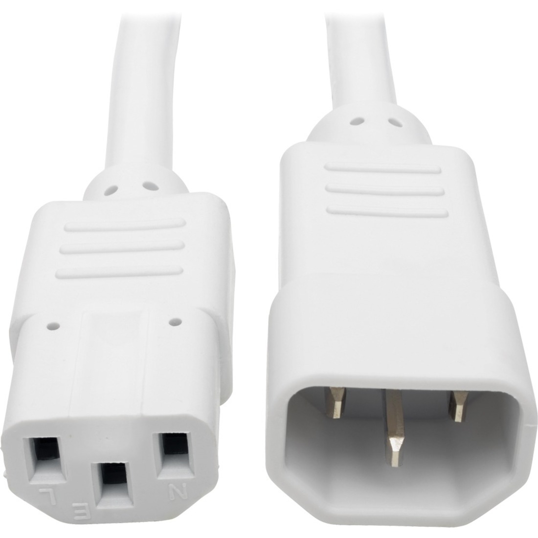 Eaton Tripp Lite Series Heavy-Duty PDU Power Cord, C13 to C14 - 15A, 250V, 14 AWG, 3 ft. (0.91 m), White