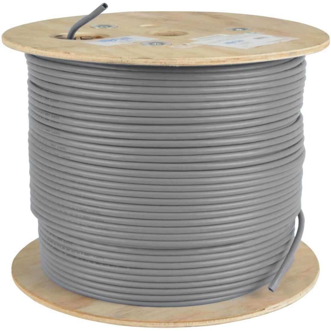 Tripp Lite by Eaton Cat5e 350 MHz Solid Core (UTP) PVC Bulk Ethernet Cable - Gray 1000 ft. (304.8 m) TAA
