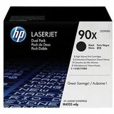 HP 90X (CE390XD) Original Laser Toner Cartridge - Dual Pack - Black - 2 / Carton