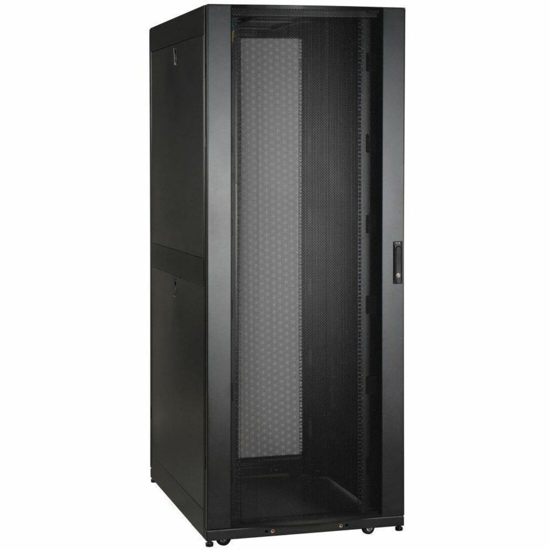 Tripp Lite by Eaton 42U SmartRack Wide Standard-Depth Rack Enclosure Cabinet with Two Pre-Installed SRCABLEVRT3 with sides & doors