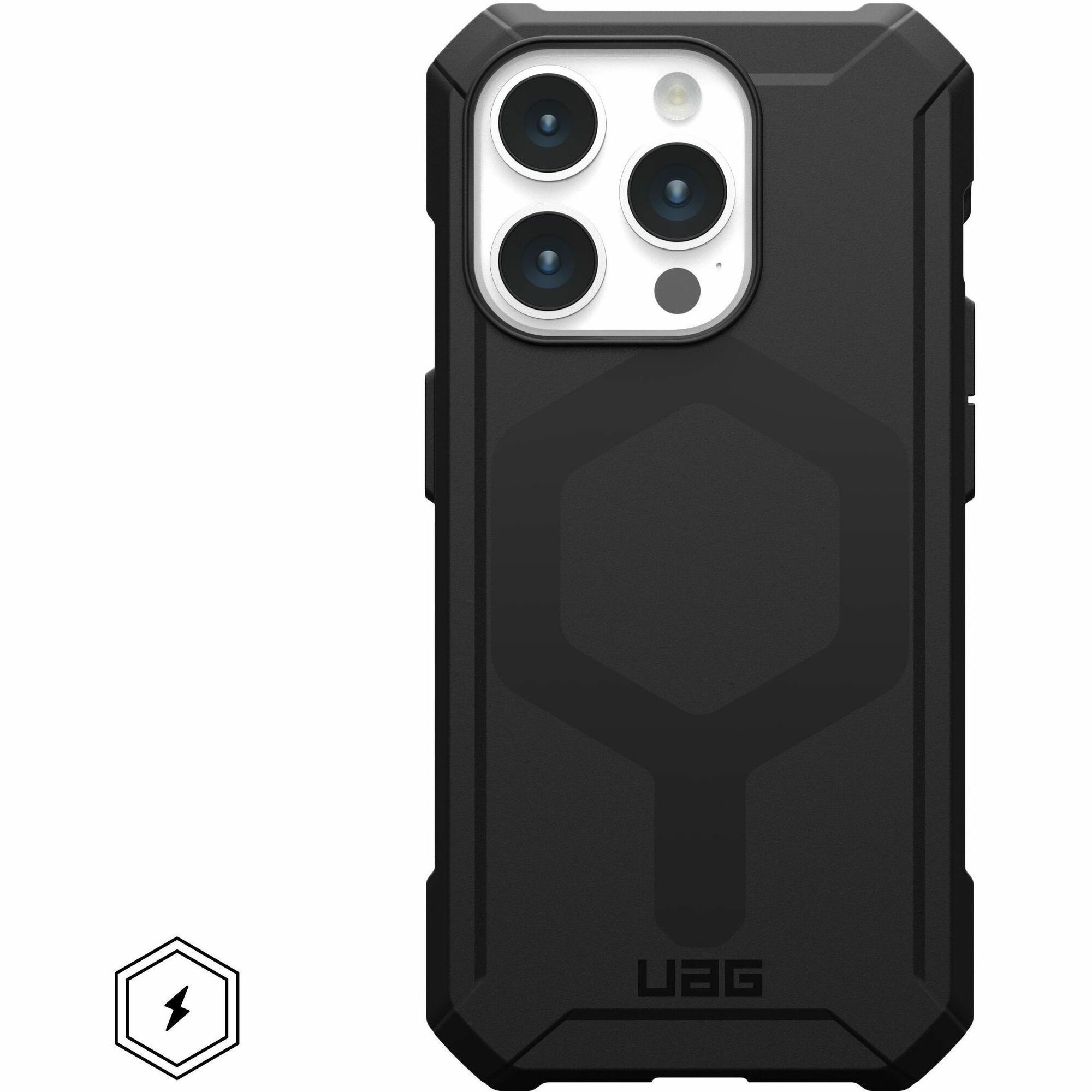 Urban Armor Gear Essential Armor iPhone 15 Pro Case - Black