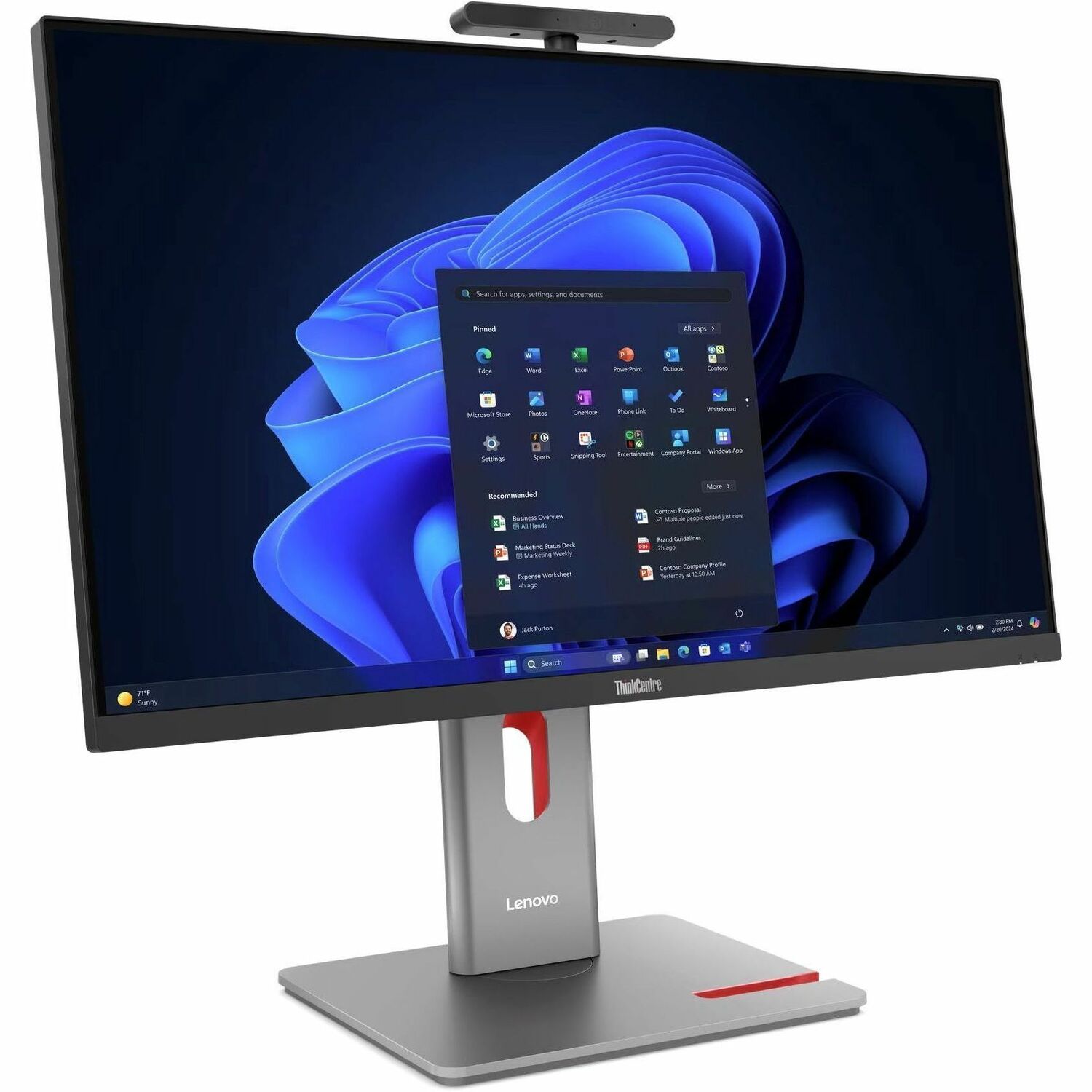 Lenovo ThinkCentre M90a Pro Gen 6 13AQ000XUS All-in-One Computer - Intel Core Ultra 7 2nd Gen 265 - vPro Technology - 32 GB - 1 TB PCI Express 4.0 SSD - Desktop - Black
