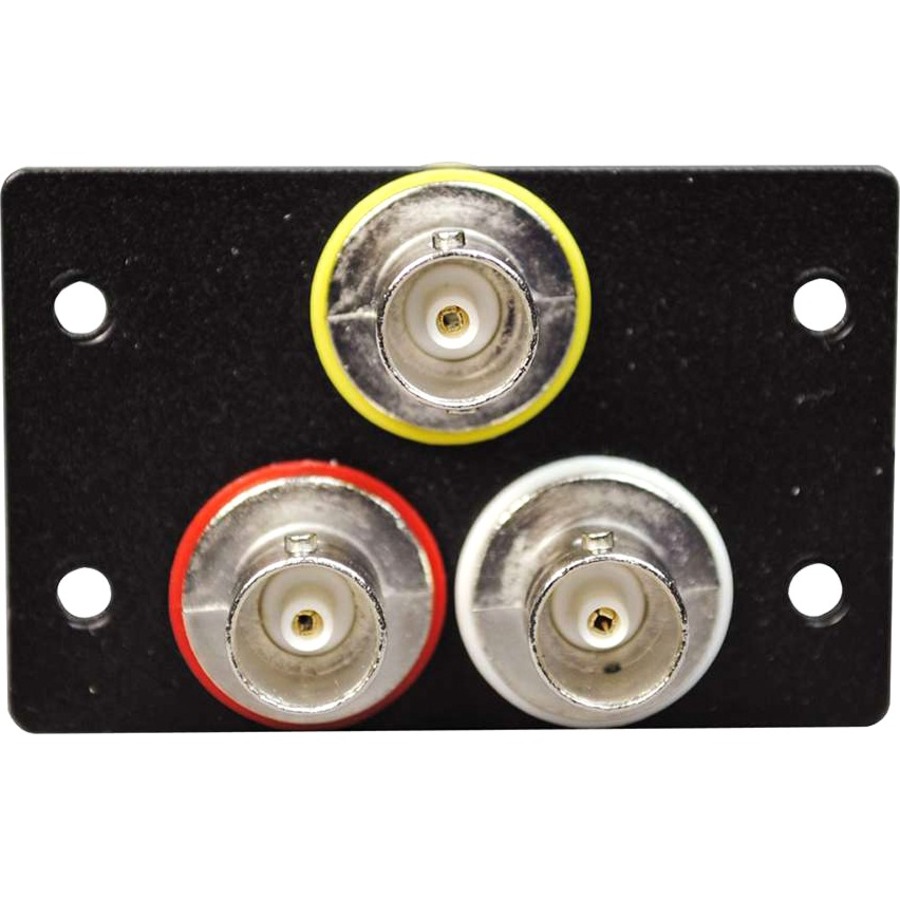 C2G Wiremold Audio/Video Interface Plates (AVIP) Three BNC Female to BNC Female Barrels