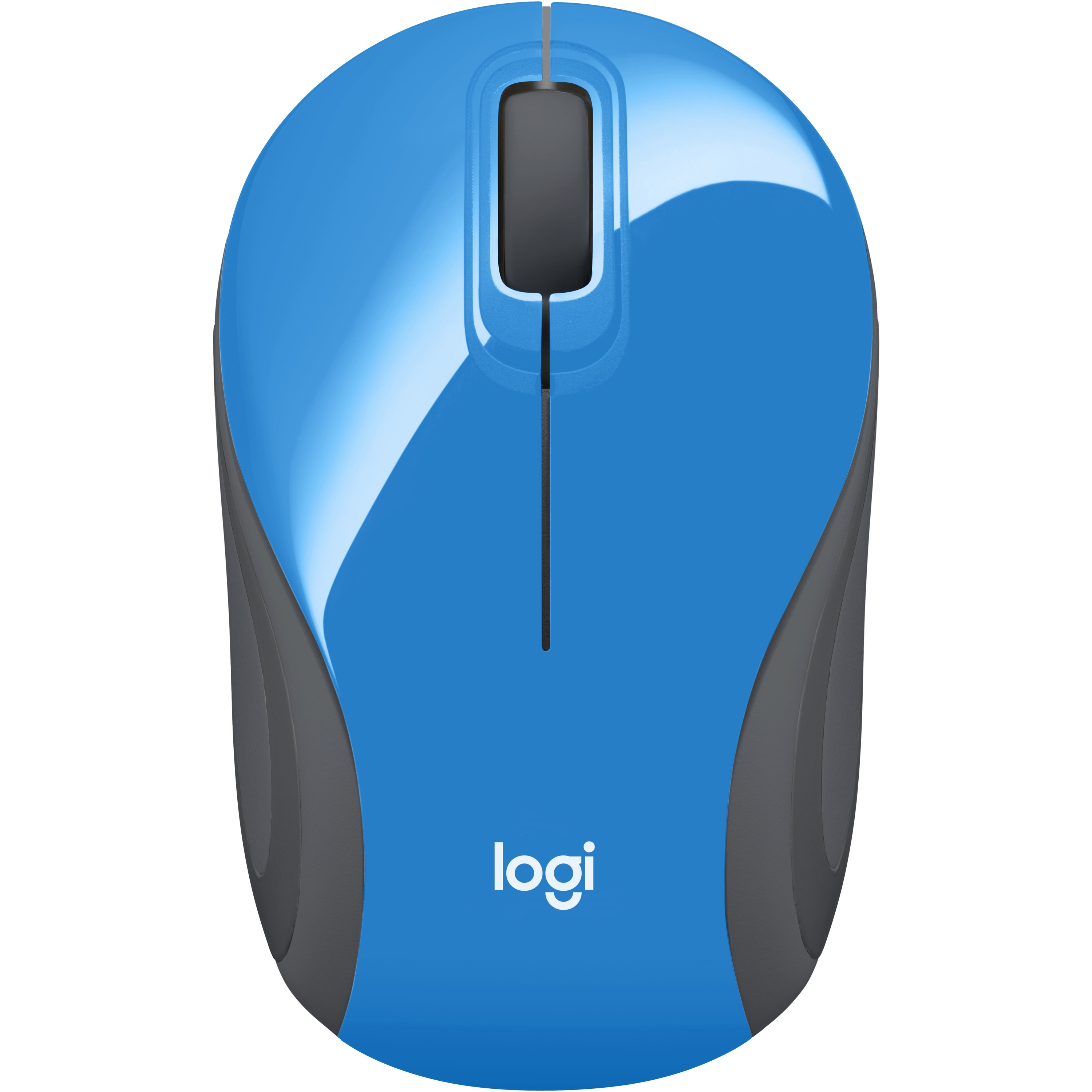 Logitech Wireless Mini Mouse M187 Ultra Portable, 2.4 GHz with USB Receiver, 1000 DPI Optical Tracking, 3-Buttons, PC / Mac / Laptop - Blue