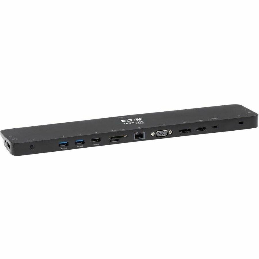 Tripp Lite by Eaton USB-C Dock Triple Display - 4K HDMI & DP VGA USB 3.x (5Gbps) and USB 2.0 Hub Ports GbE 100W PD Charging
