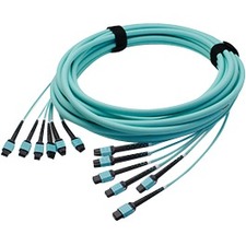 AddOn 100m 6xLC to 6xLC Orange OM1 OFNP (Plenum-Rated) Fiber Trunk Cable with Pulling Eye