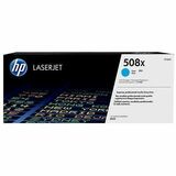 HP 508X (CF361X) Original High Yield Laser Toner Cartridge - Single Pack - Cyan - 1 Each