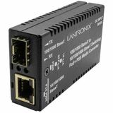 POE MEDIA CONVERTER 1GE TP TO FIBE SFPR MINI 802.3AT PSE W/ -EU PWR
