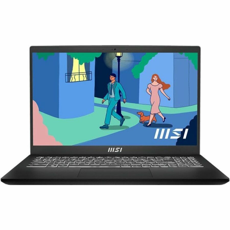 MSI Modern 15.6 in Ultrabook Laptop, Intel Core i3-1215U, 8GB 256GB SSD - Win 11 Pro