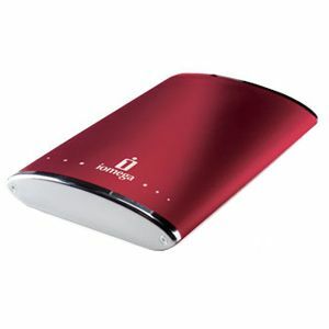 LenovoEMC eGo 250 GB Hard Drive - External - Ruby Red