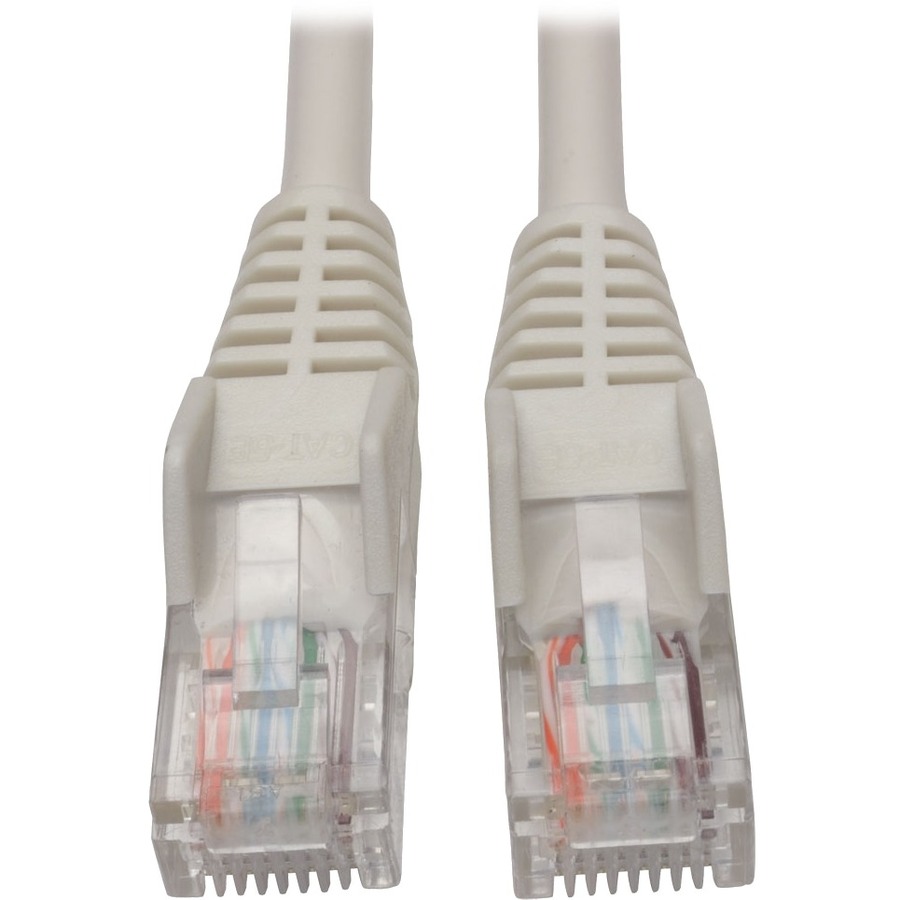 Eaton Tripp Lite Series Cat5e 350 MHz Snagless Molded (UTP) Ethernet Cable (RJ45 M/M), PoE - White, 5 ft. (1.52 m)