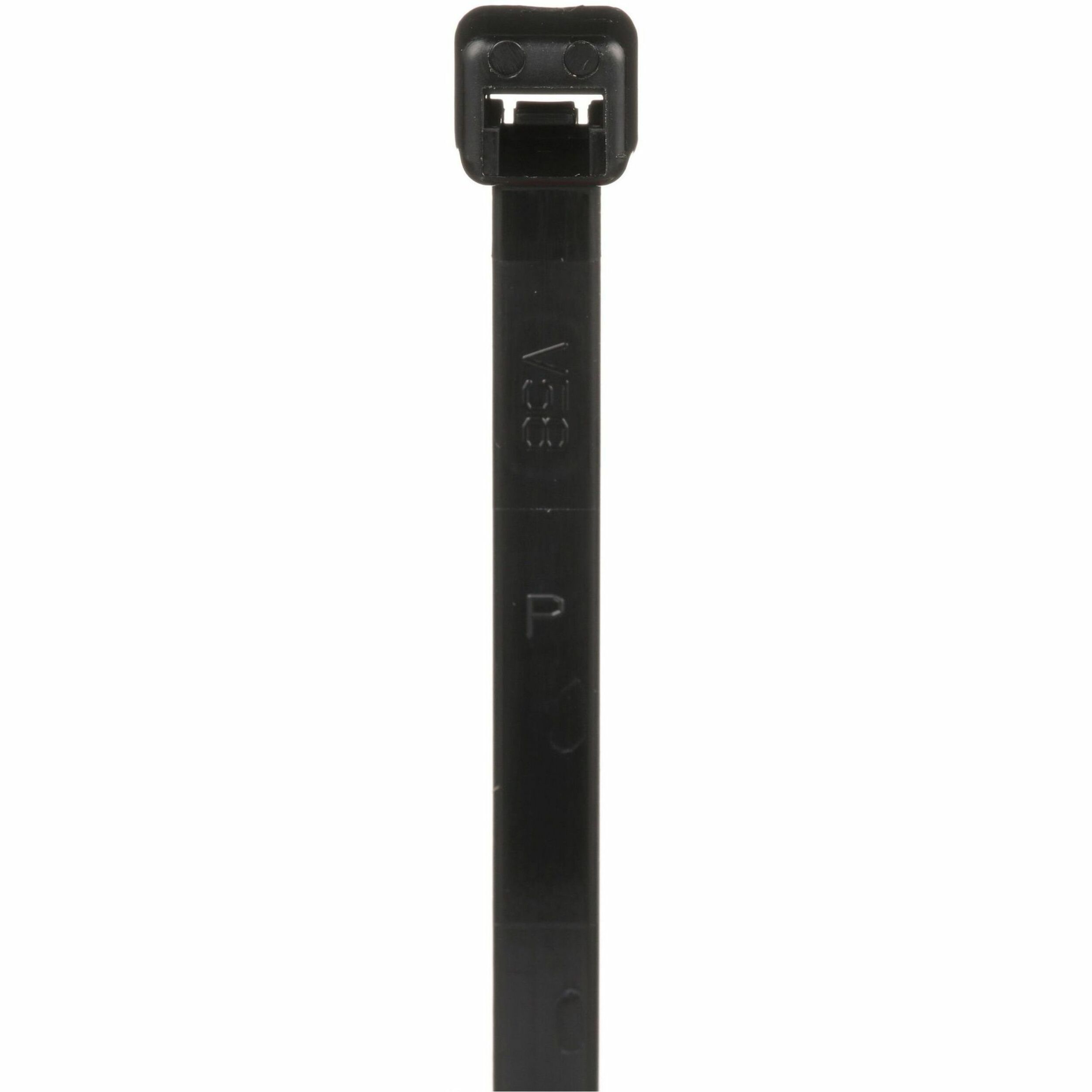 Panduit Cable Tie, Black, UV Nylon 612, 24.7" , 120lb, PK100