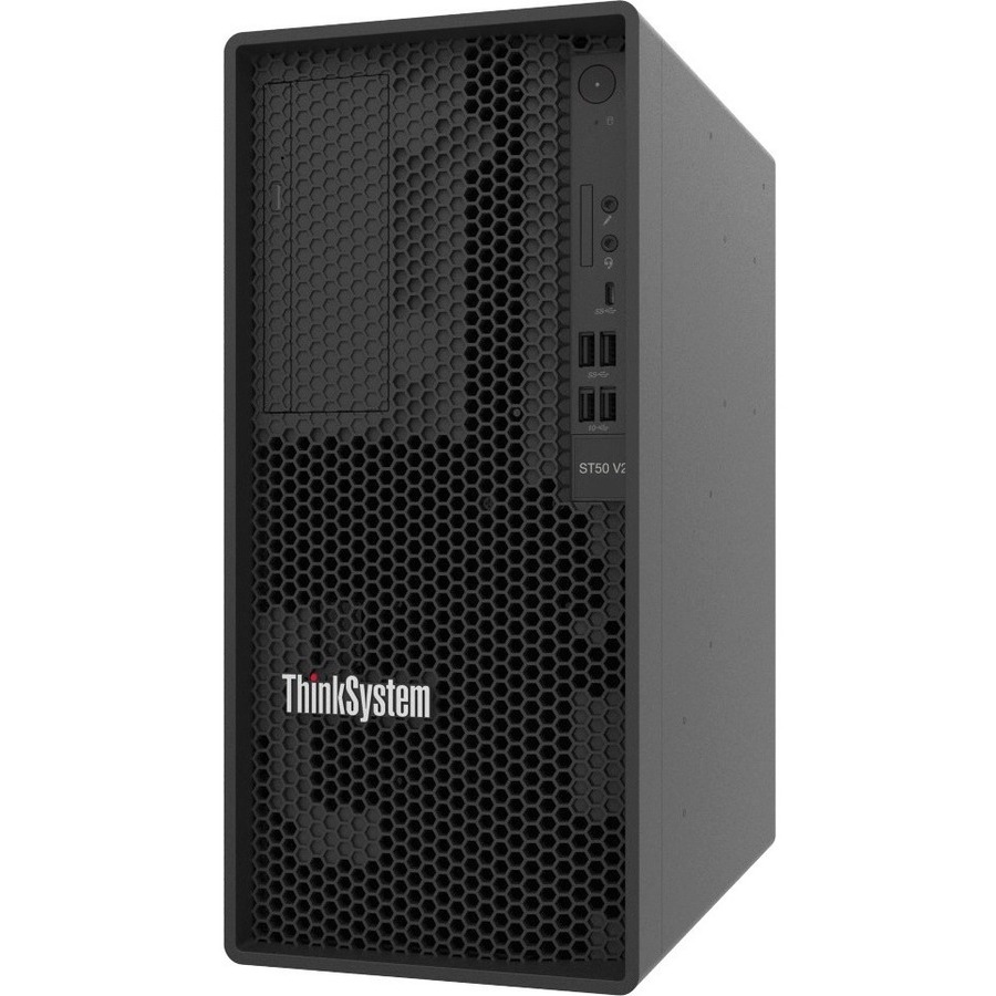 Lenovo ThinkSystem ST50 V2 7D8JA02FNA Tower Server - 1 Xeon E-2356G 3.20 GHz - 16 GB RAM - Serial ATA/600 Controller