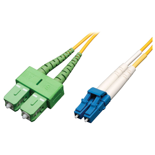 Tripp Lite by Eaton 2M Duplex Singlemode 9/125 Fiber Optic Patch Cable LC/SC/APC 6' 6ft 2 Meter