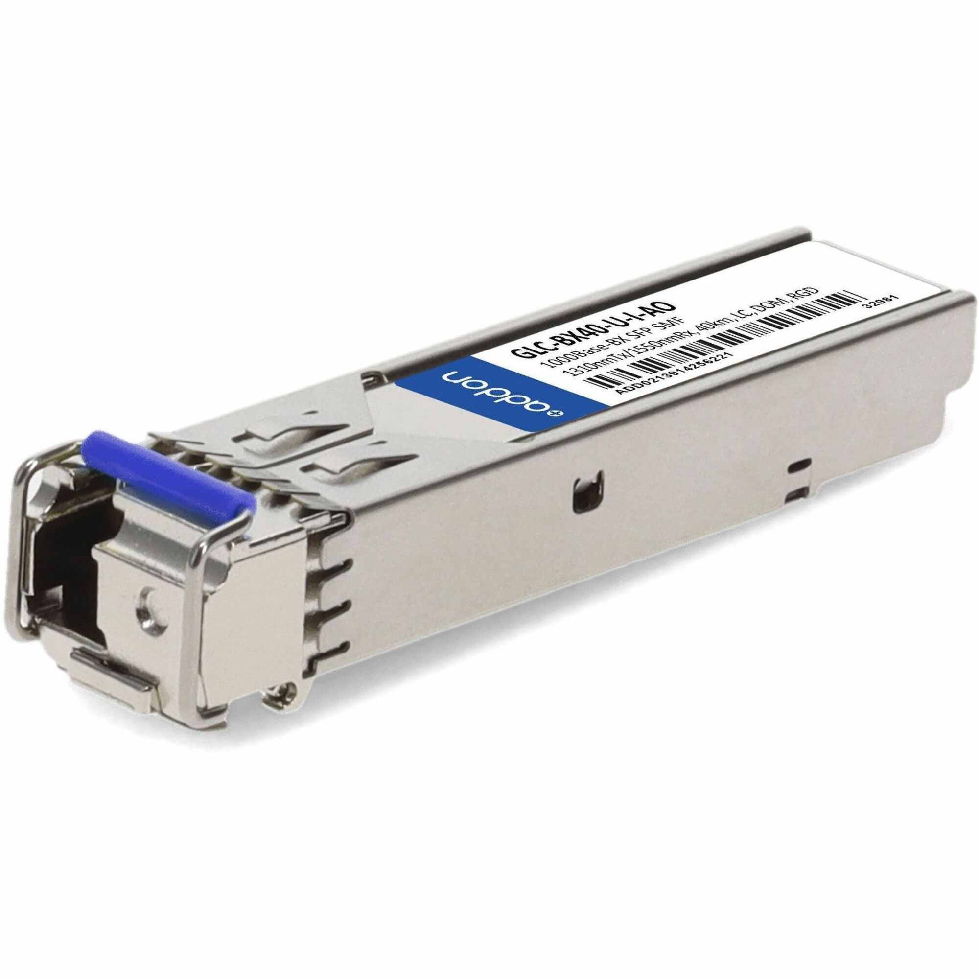 AddOn Cisco GLC-BX40-U-I Compatible TAA Compliant 1000Base-BX SFP Transceiver (SMF, 1310nmTx/1550nmRx, 40km, LC, DOM, Rugged)