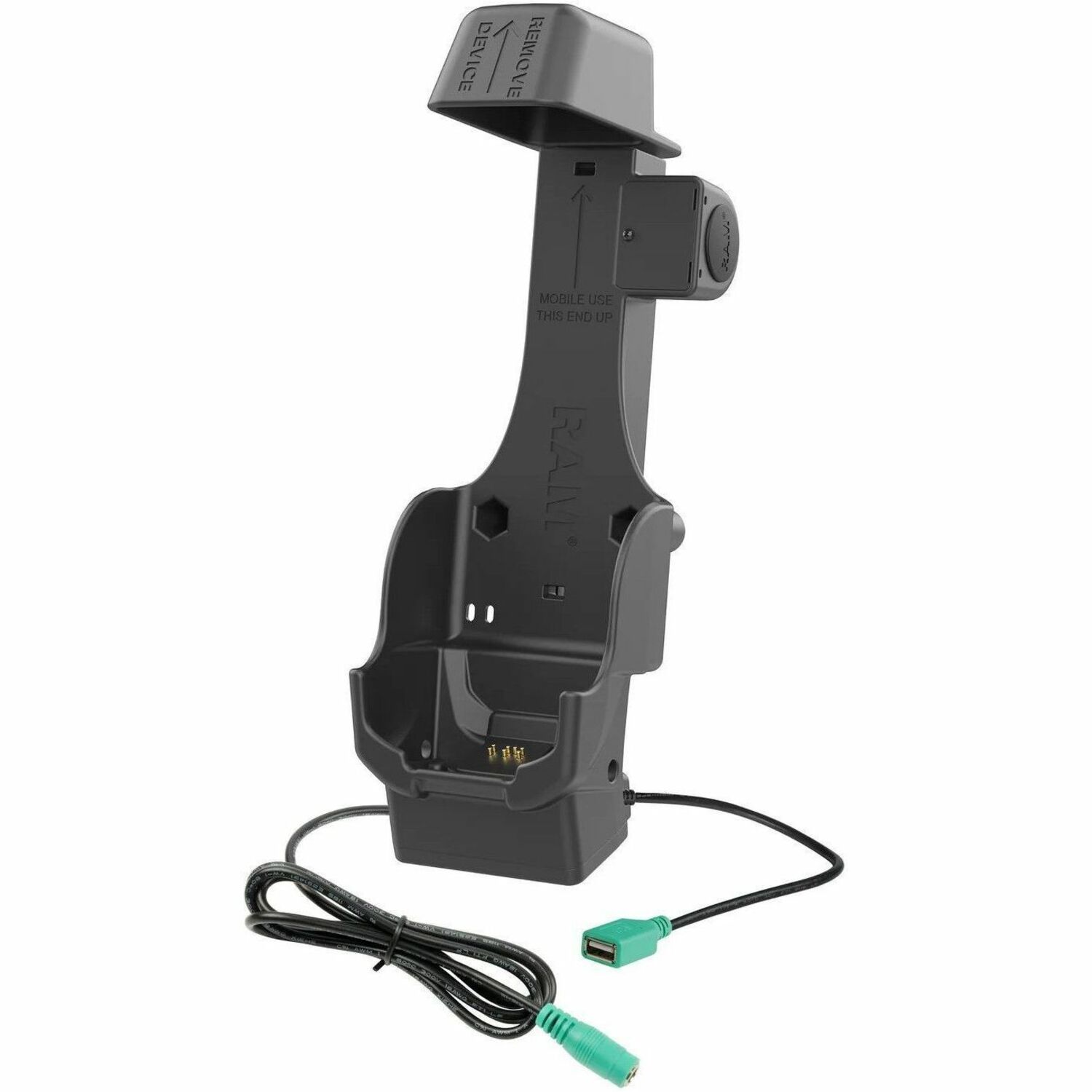 RAM Mounts Powered Dock + Single USB-A for Zebra TC8300