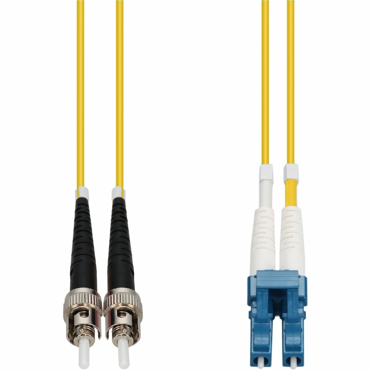AddOn 20m ST to LC Yellow OS2 Duplex OFNP (Plenum-Rated) SMF Fiber Patch Cable