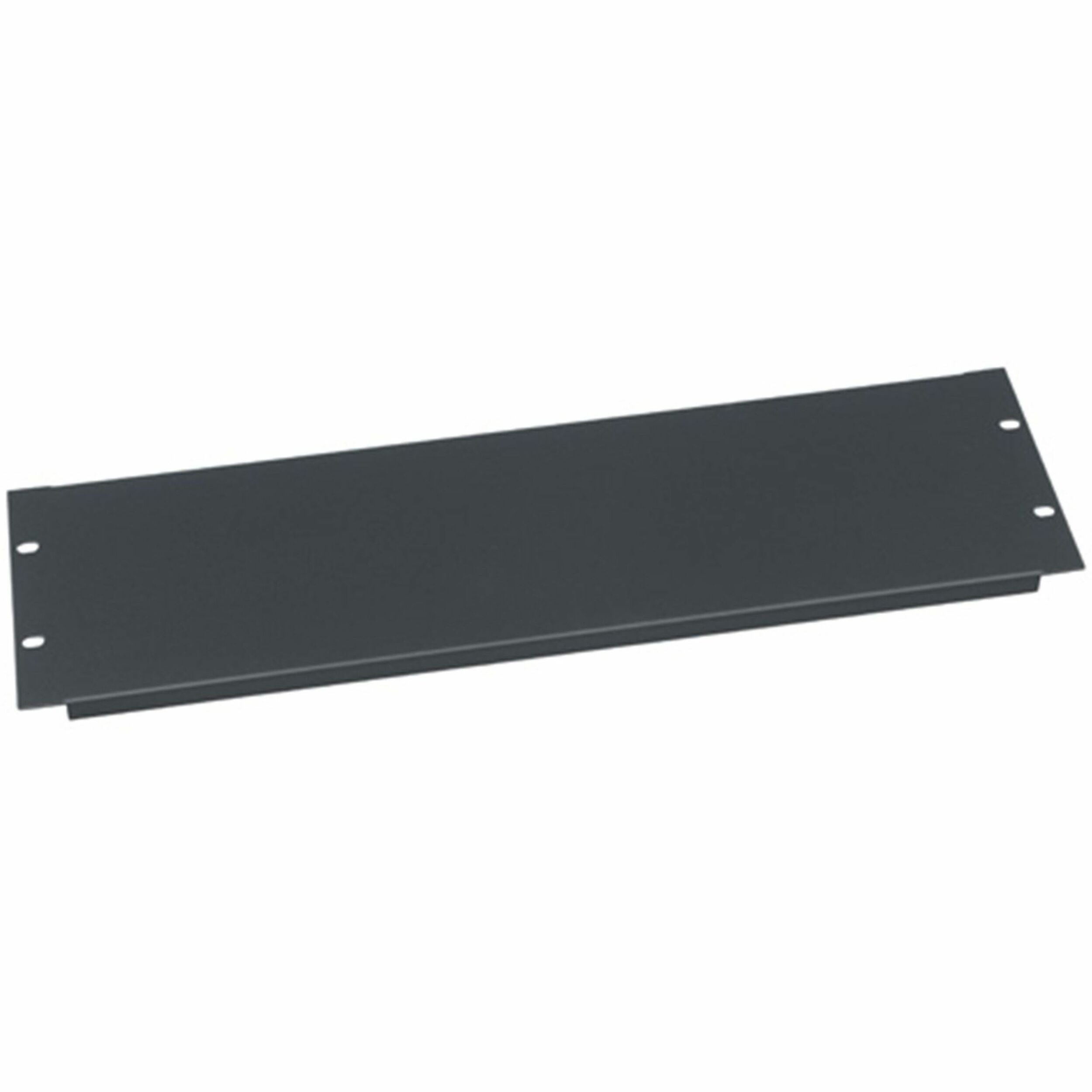 Middle Atlantic 3RU Blank Rack Panel - Steel and Flanged Blanking Panel - Flat Black Powder Coat