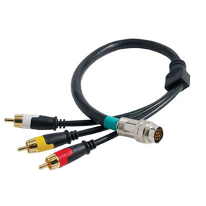 C2G RapidRun Composite Video + Stereo Audio V.2 Break-Away Flying Lead