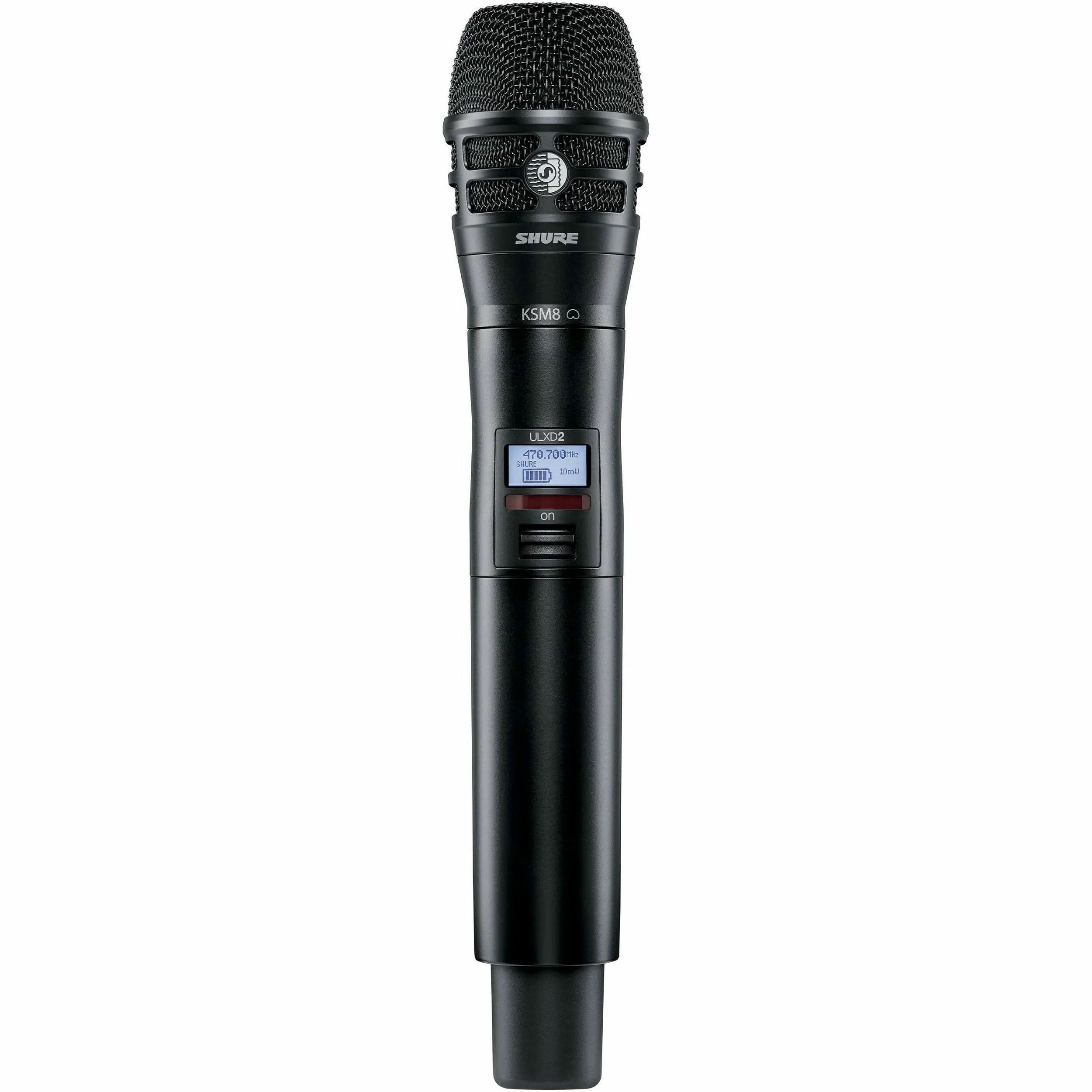 Shure Rugged Wireless Dynamic Microphone for Vocals, Professional Audio, Sound Reinforcement - Black