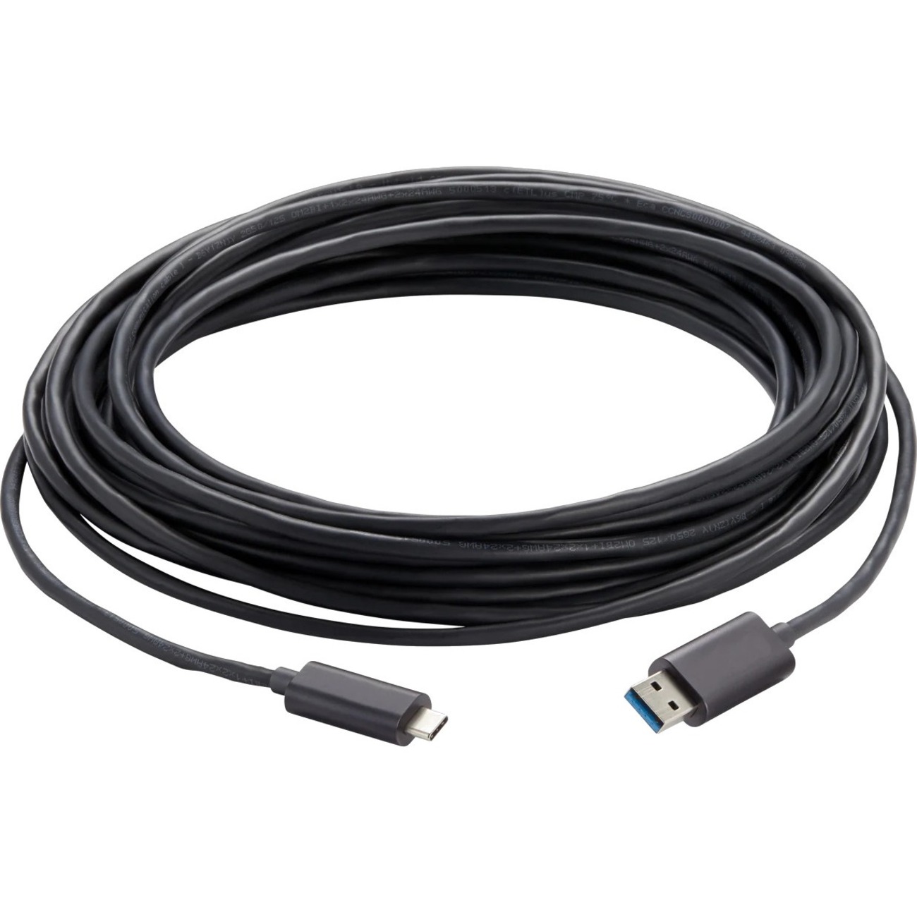 Vaddio 49 ft USB 3.2 Active Optical Cable - Type C to Type A - Black