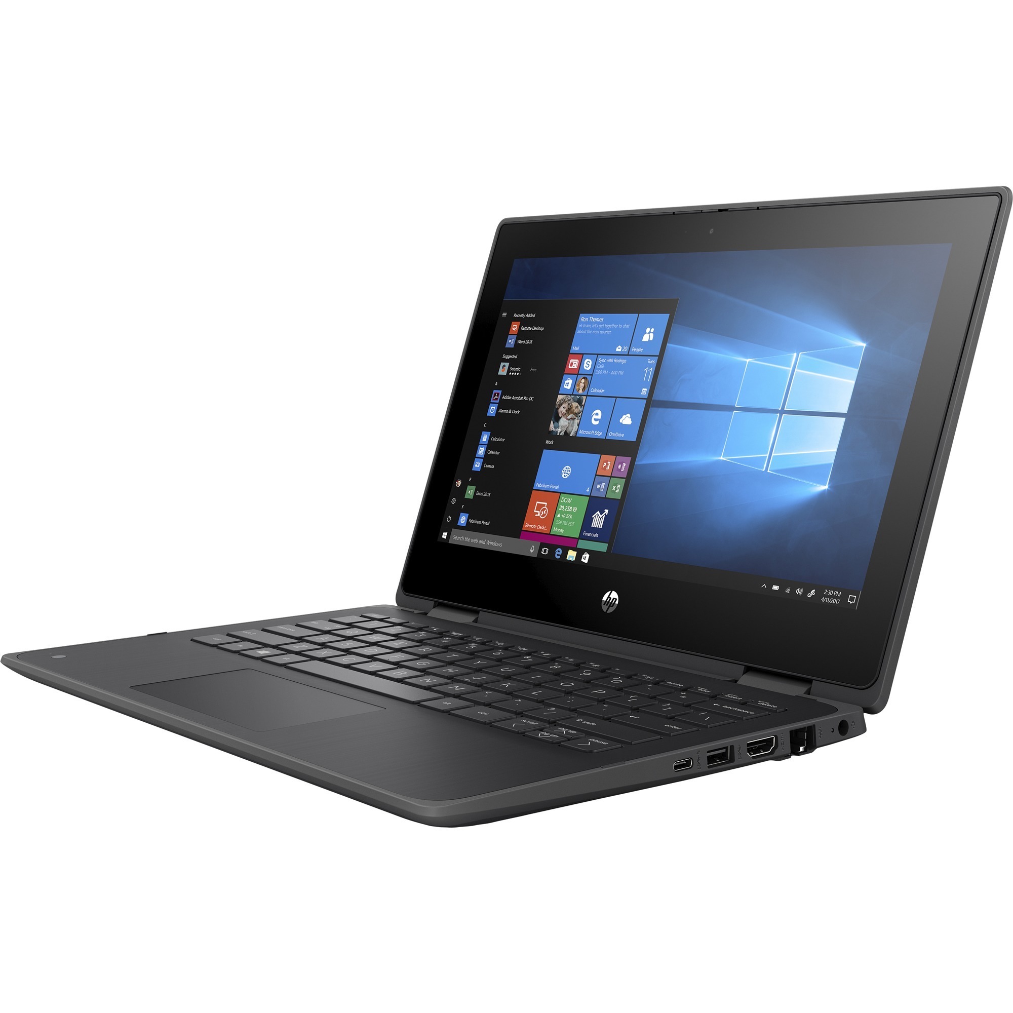 HP ProBook x360 11 G5 EE 11.6" Touchscreen Convertible 2 in 1 Notebook - HD - Intel Celeron N4020 - 4 GB - 64 GB Flash Memory - English Keyboard - Chalkboard Gray